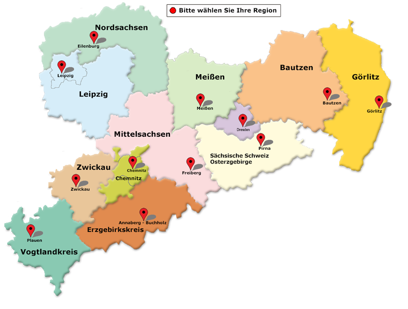 Sachsen Karte | Karte